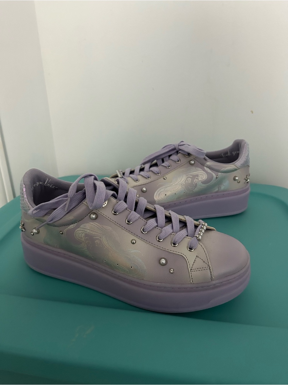 Disney , The Little mermaid Platform Pearl-Accent Women’s. Limited edition